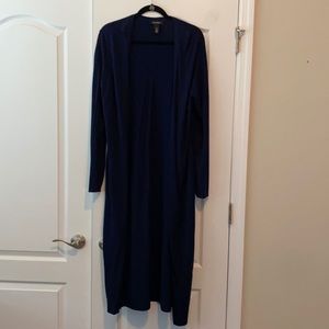 NWOT Navy blue duster